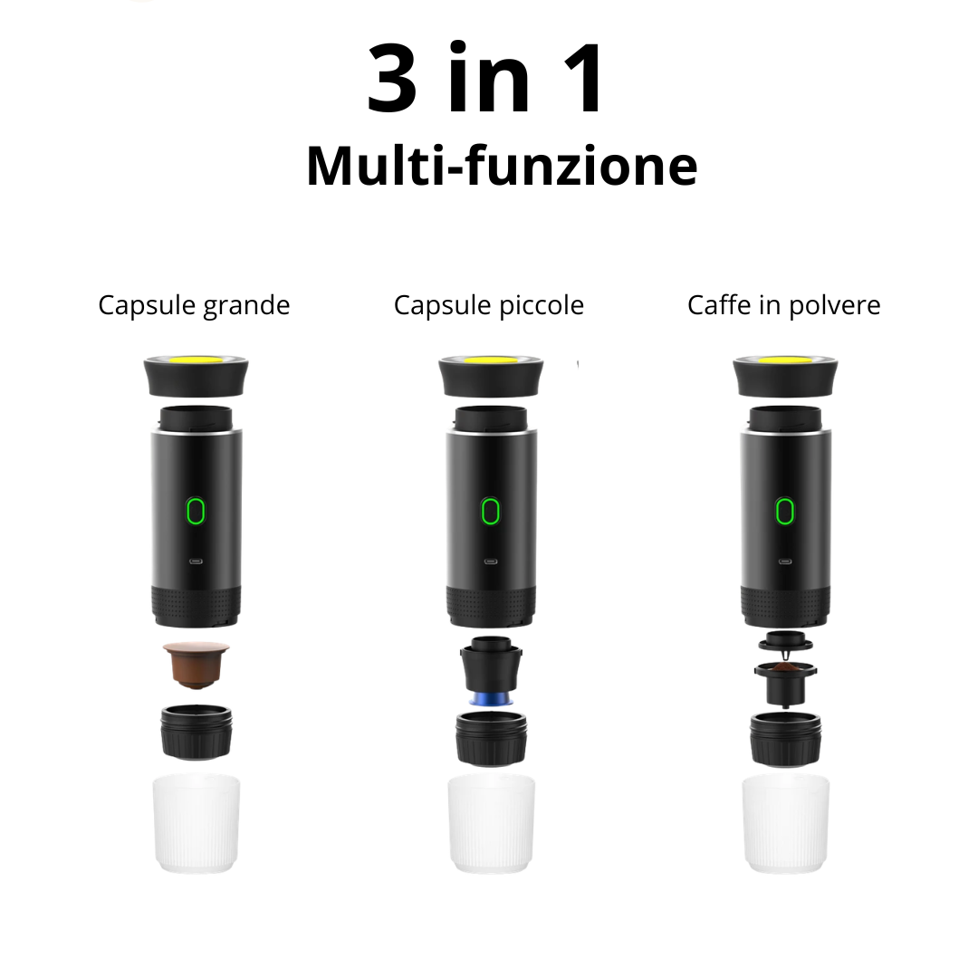 Caffettiera portatile caricabile