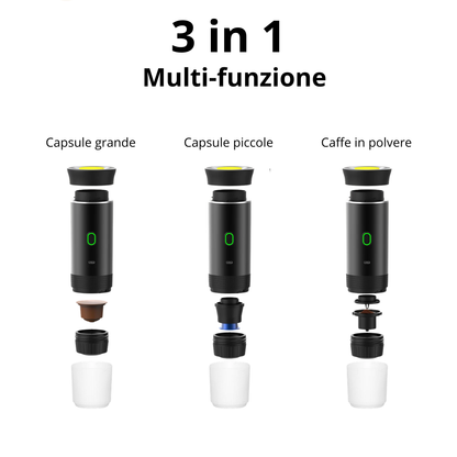 Caffettiera portatile caricabile